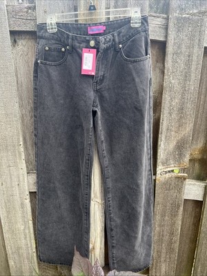 Edikted Raelynn Women's Low-Rise Black Washed Jeans Small NWT