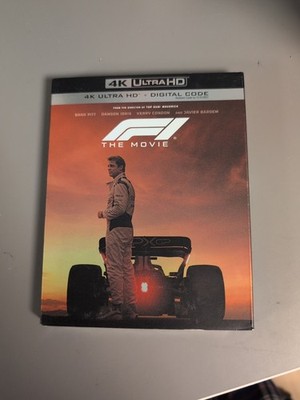 NEW  *F1: THE MOVIE*  BRAD PITT RACING 4K ULTRA HD BLU-RAY & DIGITAL W/SLIPCOVER