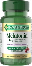 Nature'S Bounty Melatonin 3Mg Quick Dissolve, Sleep Aid Supplement, Sleep Aids f