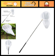 Insect Butterfly Net - 14" Ring, 26" Deep, 59"-73" Telescopic Handle, Lockable