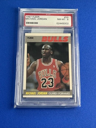 1987-88 Fleer - Michael Jordan #59 PSA 8