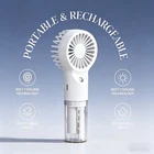 Portable Handheld Misting Fan Rechargeable Personal Spray Water Mist Cooling Fan