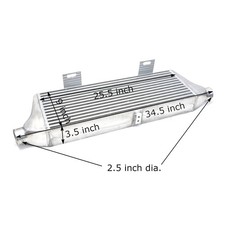 Rev9 Spec-x Type 3 Intercooler Universal Aluminum Bar And Plate 25.5x9 22 Lbs