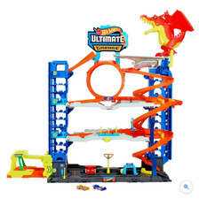 Hot Wheels City Let’s Race Ultimate Garage Playset + 2 Cars