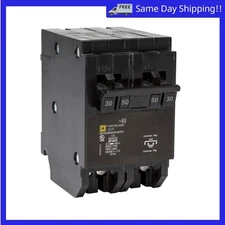 Homeline 1-30 Amp 2P, 1-50 Amp 2P Quad Tandem Circuit Breaker HOMT230250