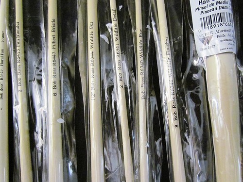 Bob Ross Landscape Paint Brush Lot 17 Brushes 2" Background to Script Liner NEW - Picture 3 of 7