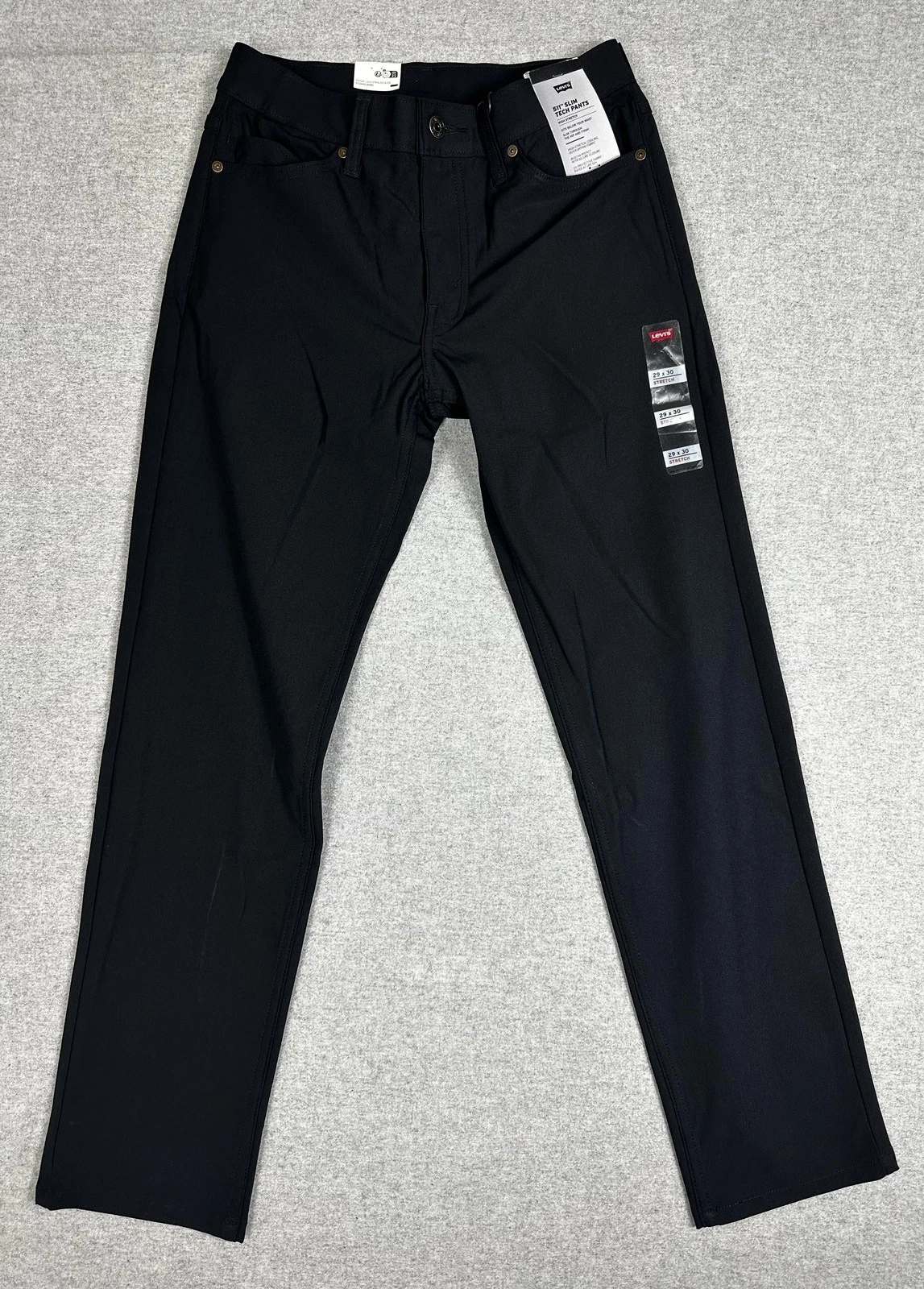 Levi's 511 Slim Tech Pants Mens 29x30 Black Chino Stretch Quick Dry UPF 50+
Opens in a new window or