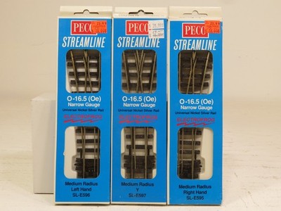 Peco SL-E595 SL-E597 SL-E596 Streamline On30 Narrow Track Lot of 3 LN 12483