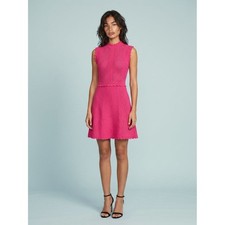 NWT The Kooples Romantic Net Stitches Pink Knit Dress FROB26215KS23