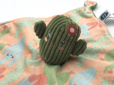 Mary Meyer Baby Lovey Security Blanket Green Cactus Plush Bunched Corners Gift