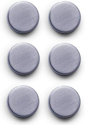 Zeller 11203 Magnet-Set 6-teilig, Ø 2.7 cm, edelstahl