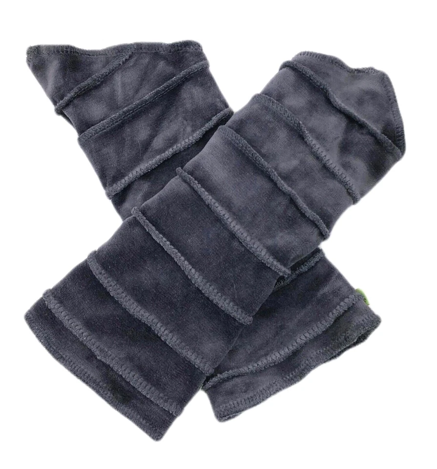 Stulpen Pulswärmer Armstulpen Nicki gefüttert asymmetrisch 26 cm Ziernähte - Bild 3 von 4