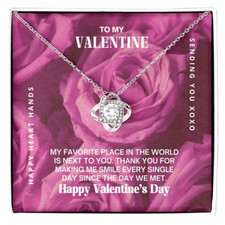 To My Valentine Necklace Gift for Wife Valentines Day Gift for Girlfriend
