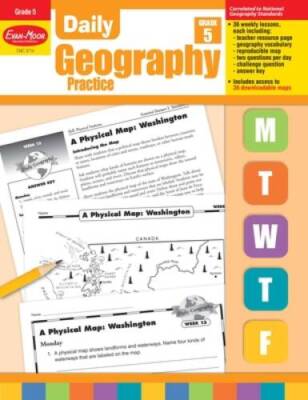 Daily Geography Practice Grade 5 - Paperback By Evan Moor - GOOD