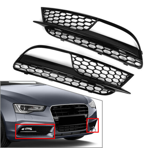 Waben-Frontstoßstangen-Nebelscheinwerfergitter für Audi A5 reguläres Modell 2012 - Picture 1 of 8