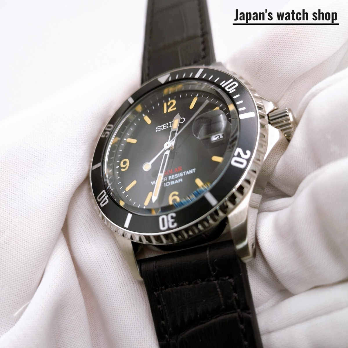 SEIKO Vintage Design SZEV013 Black Solar Analog Limited Men's