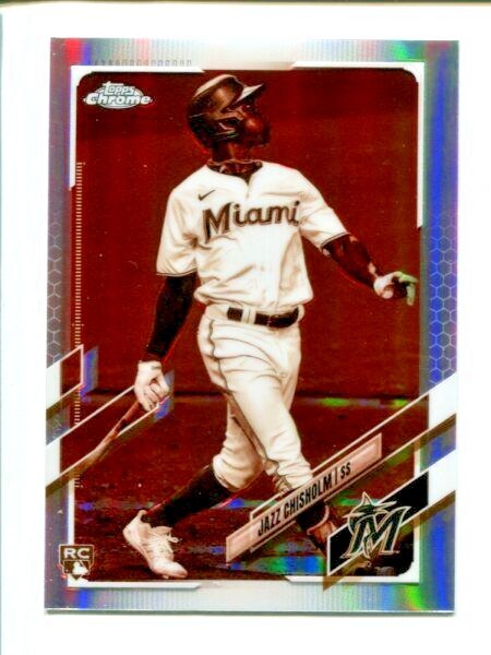 2021 Topps Chrome Jazz Chisholm Sepia Refractor #144 RC MARLINS | eBay