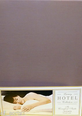 HOTEL ÄGYPTISCHE BAUMWOLLE KING SIZE BETTWÄSCHESET 300 FADENZAHL PASTELL LILA FLIEDER