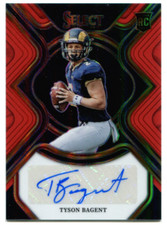2023 Panini Select Draft Picks Tyson Bagent Rookie Auto Chicago Bears