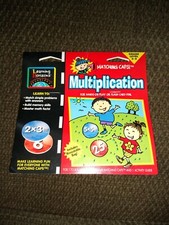Lot of 9 Learning Horizons Multiplication Matching Caps