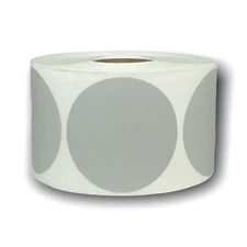 Zebra Rollo 2" Round Grey Direct Thermal Labels Self-Adhesive Stickers 750 PCS