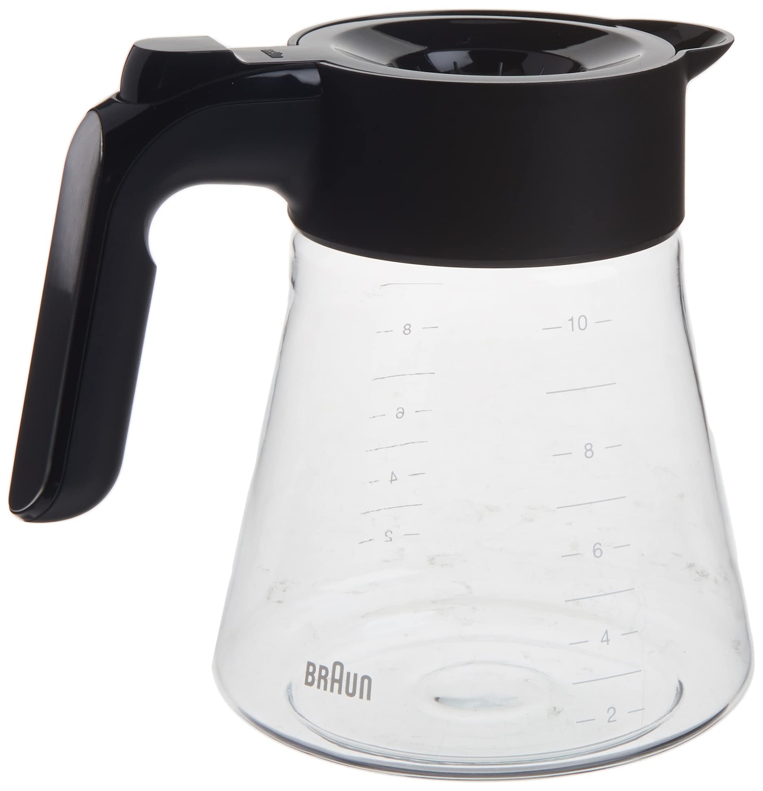 Braun MultiServe 10 Cup Coffee Maker KF 9050 Part Glass Carafe Black