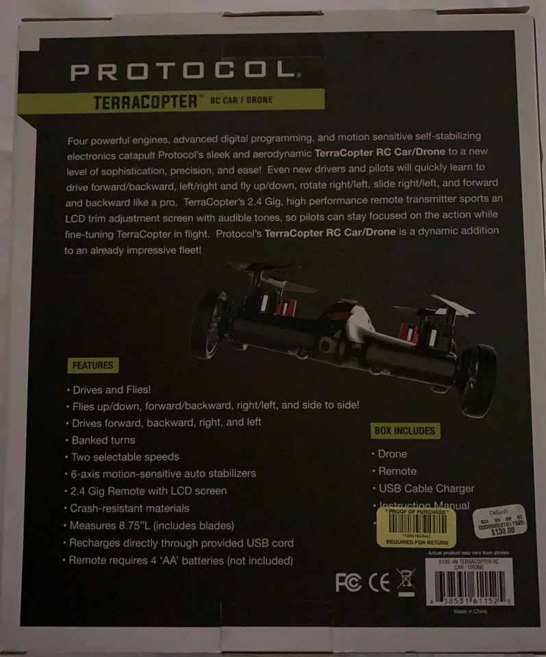 Protocol Drone Red Terracopter Air and Car - Image 3 of 3