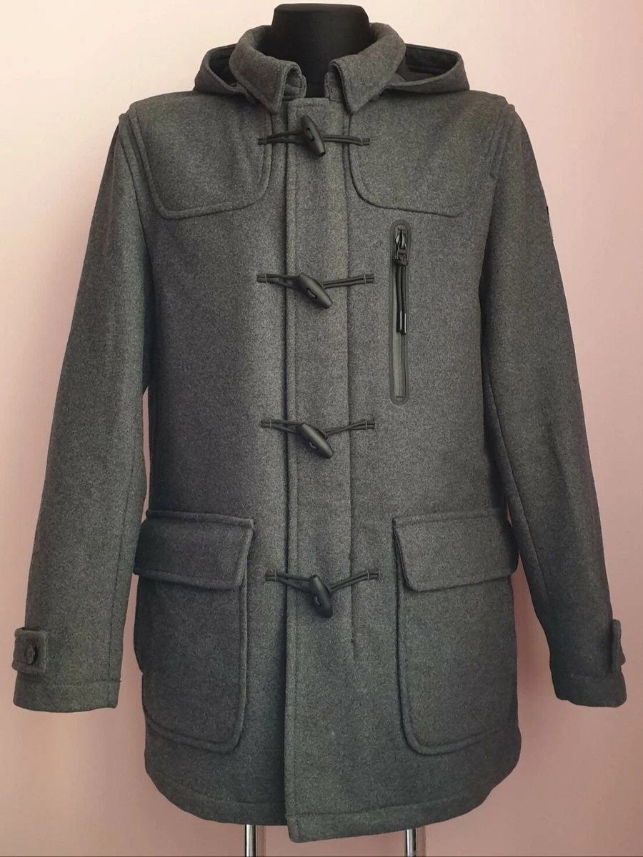 Tom Tailor Coat Men s Wool Winter Jacket Grey size L eBay