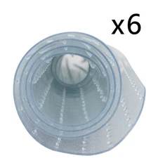 6PCS 36 x 48" Home Office Floor Mat Chair Mat w/ Lip Studded Back PVC Floor Mat