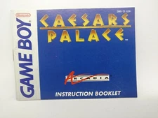 Caesar's Palace for Nintendo Game Boy Instruction Booklet (Manual Only, No Game)