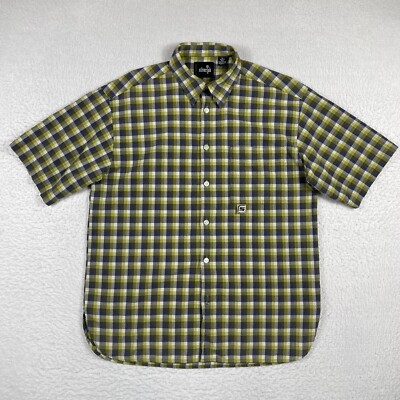 Levis Silvertab Shirt Mens XL Green Plaid Casual Workwear Preppy Everyday Camp