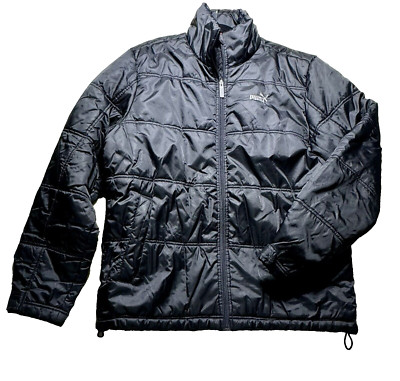 Puma Black Bubble Puffer Jacket Size L Sport lifestyle Men s Ski Gorpcore