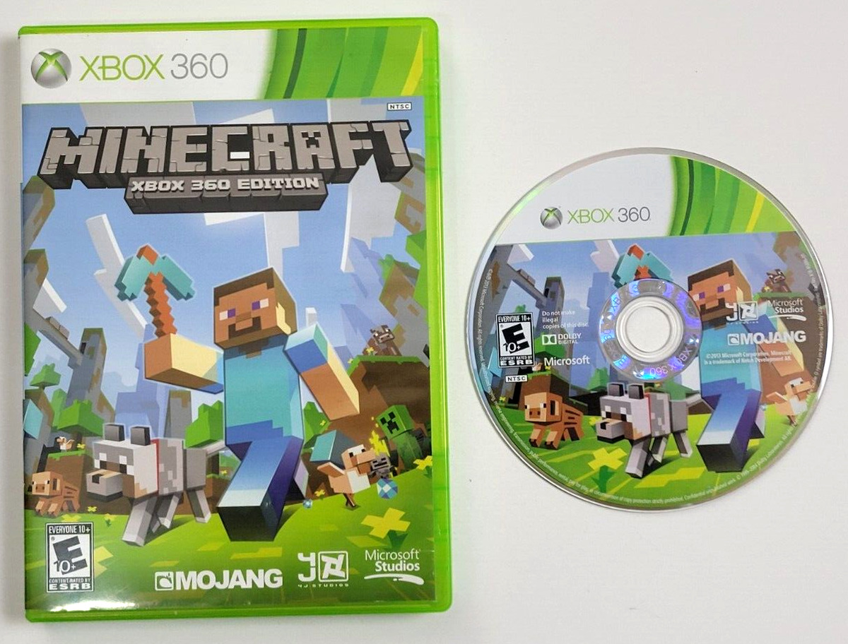 MINECRAFT XBOX 360 EDITION - XBOX 360 GAME - XBOX 360 XBOX / XBOX SERIES  GAME