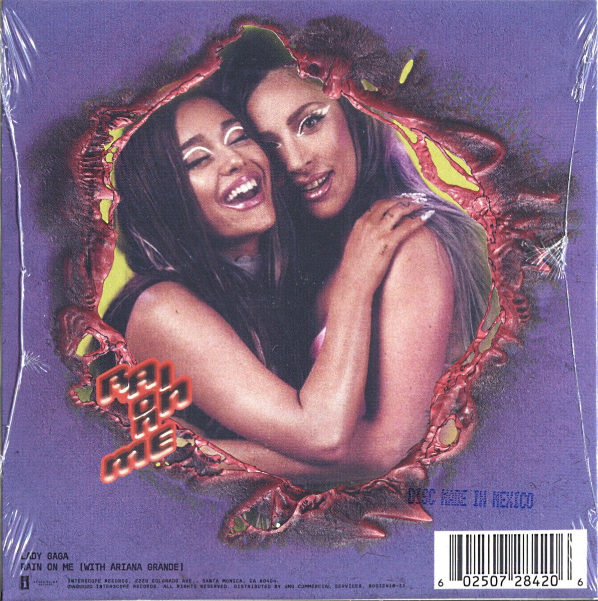 LADY GAGA & ARIANA GRANDE Rain on Me CD SINGLE and RAIN ON ME