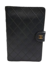 Authentic CHANEL Notebook cover Agenda MM Picolore Leather 6024