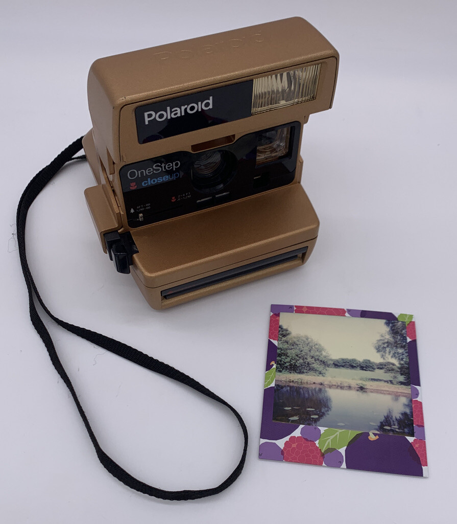 Polaroid OneStep CloseUp Camera Limited Edition Copper W Fruit Film 600
