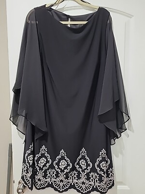 xscape women's long-sleeve lace top dress Amazon.com: Xscape Womens Long Sleeve Raised Floral Lace Midi Length (Reg and Petite) Cocktail Dress, Navy, 4 US : Clothing, Shoes & Jewelry