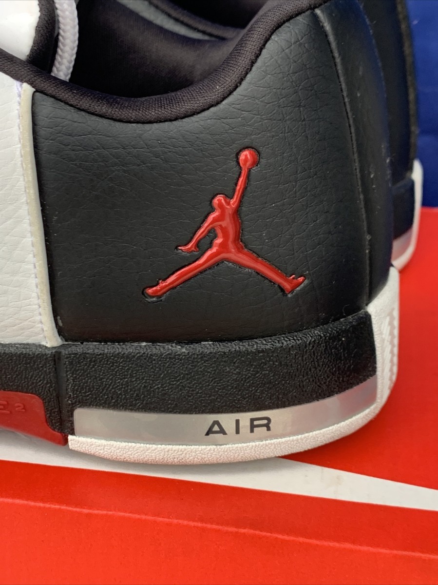 NIKE AIR JORDAN TE 2 LOW BASKETBALL SHOES A01732-101 WHITE/BLACK