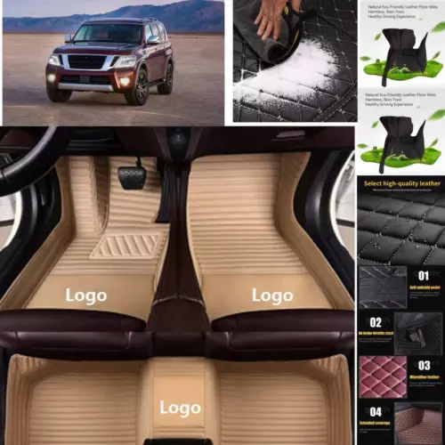 For Acura RL/RLX Car Floor Mats Luxury Custom PU Waterproof Auto Carpets Liners
