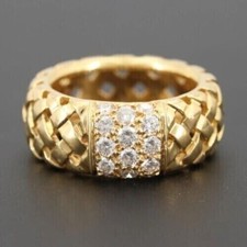 2CT Round Cut Lab Created Diamond Men's Wedding Band Ring 14K Yellow Gold Finish