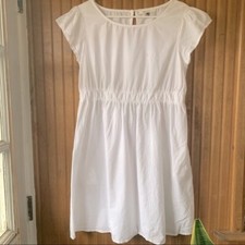 ASOS Design Maternity White Semi-Sheer Baby Doll Mini Dress Maternity Size 12