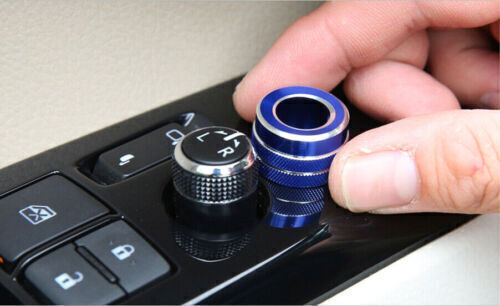 Rearview Mirror Adjust Knob Ring For Toyota Corolla 2020-2023 1pcs Blue Aluminum - Picture 4 of 7
