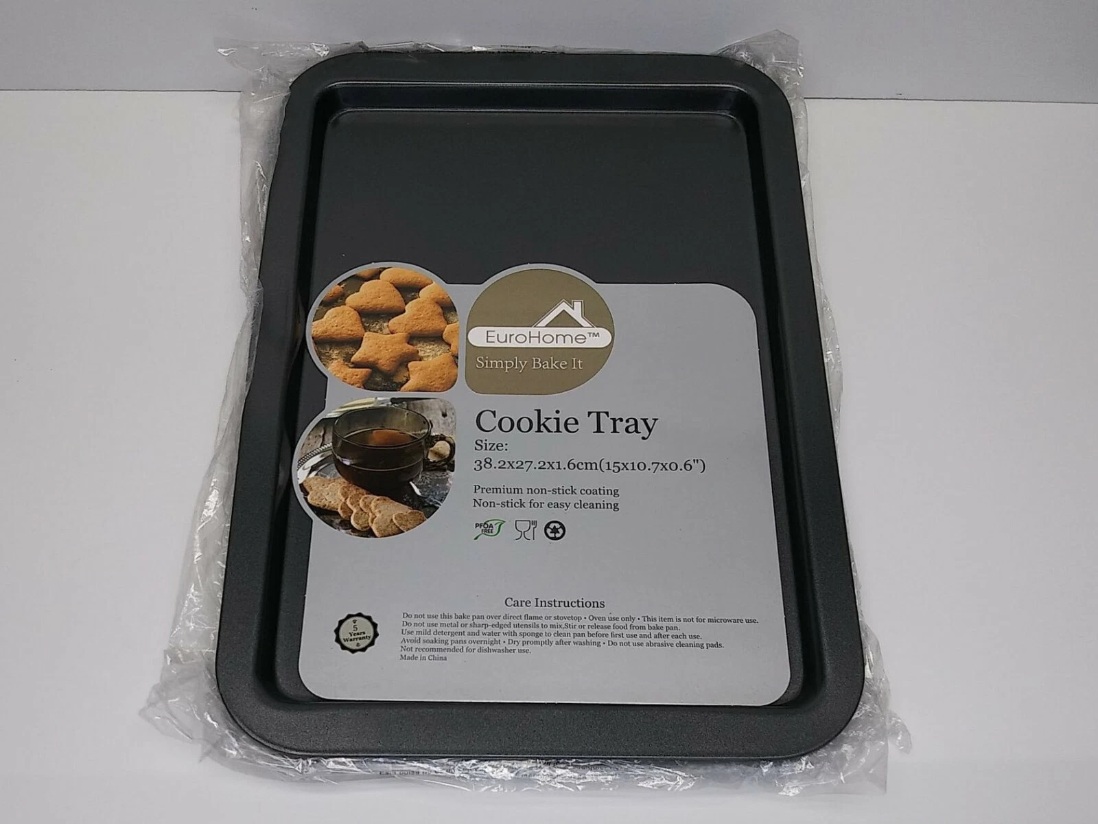 (24 Pack) Rectangular Baking Sheet Cookie Tray, 15" x 10.7" x 0.6", Non-stick