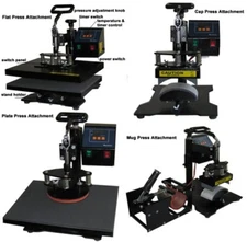 15 x 12 inch 6 in 1 Multifunction Heat Press T-Shirt Plate Mug Cap Sublimation