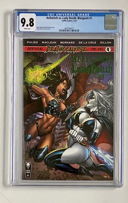 HELLWITCH VS. LADY DEATH Wargasm #1 Premier Edition CGC 9.8 Kickstarter