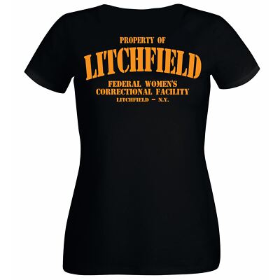 Damen-T-Shirt Property of Litchfield Correctional Facility Gefängnis Lady Fit