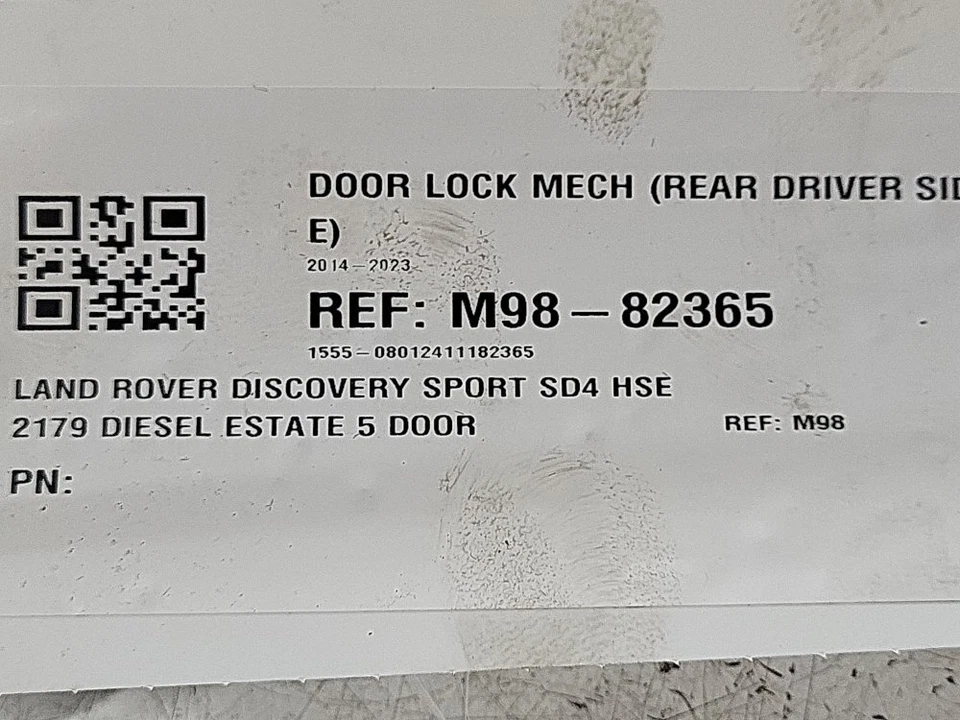 Land Rover Discovery L550 14-2023 Cerradura Puerta Mecánica Piloto Trasero FK72-24994-AD M98 Foto 3 de 4