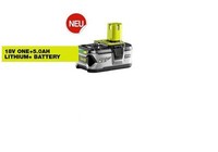 Ryobi One+ Lithium Ionen 1X5,0 Ah Akku RB18L50 18V