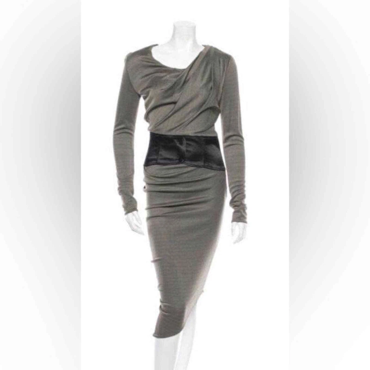 alexander wang draped corset dress