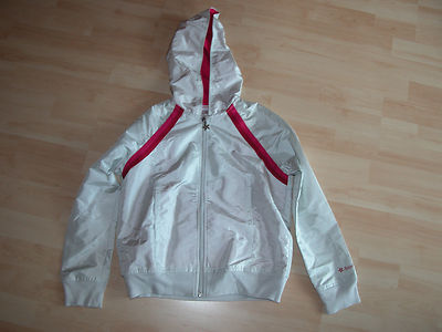 American Girl Übergangsjacke  Weiß / silber Gr. M ca. 7 - 8 Jahre Gr.140 Top